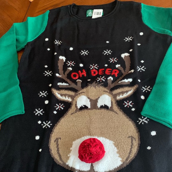 Sweaters - Maternity Reindeer Ugly Sweater Sweaters - Maternity Reindeer Ugly Sweater